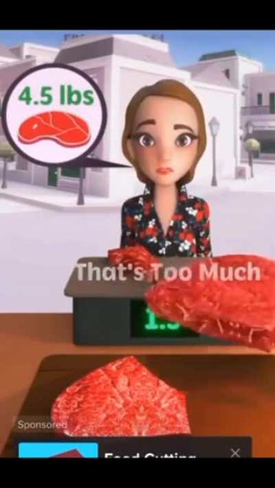 she needs 4 1/2 pounds
