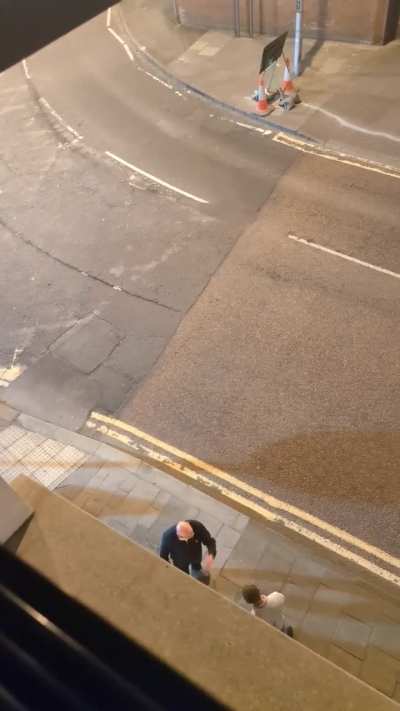 Two Scots fight