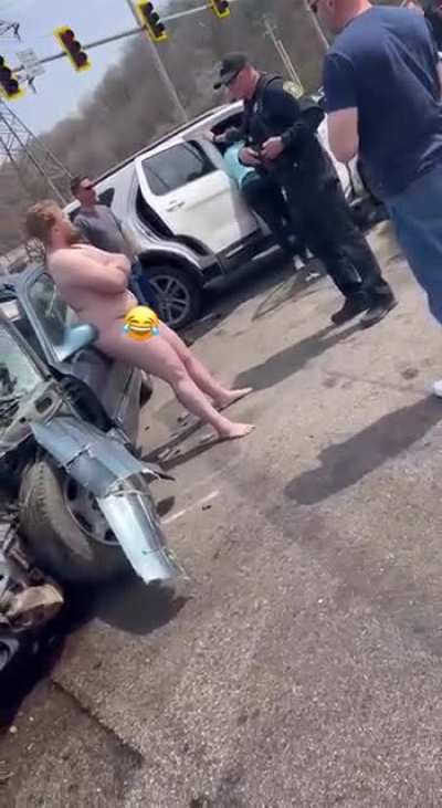 Good Friday 2022 is in the books. Central Illinois man causes a head-on collision, gets out of his wrecked vehicle VERY upset, and proceeds to strip naked in the middle of a busy intersection for no reason. Once the police arrive, pouting ensues.