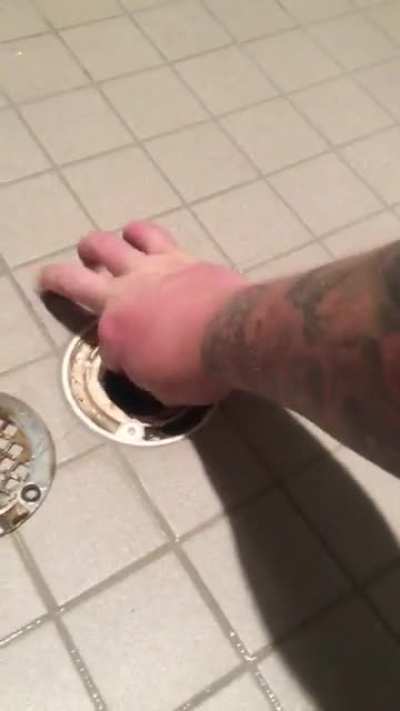 My wife said her shower drain was clogged.