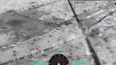Ukrainians targeted by artillery after disembarking from an IFV. Date and location unknown. 