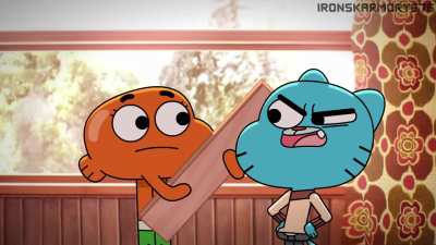 SpongeBob SquarePants - Fine Decorating but it's Gumball (animation)