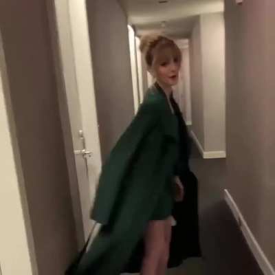 Mckenna flaunting her outfit
