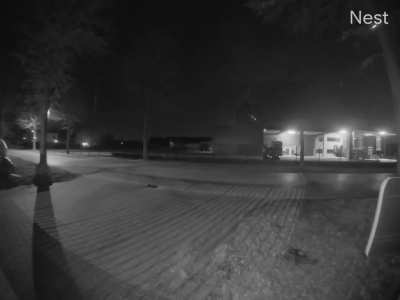 Caught on cam last night