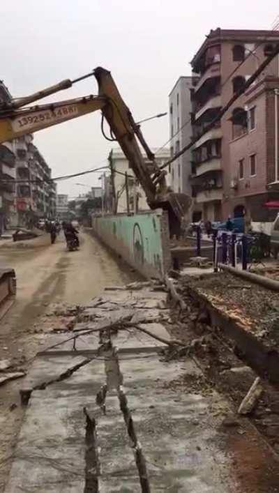 Let me just sneak past the construction site real quick...