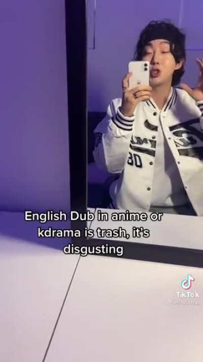 Watching dubbed shows be like
