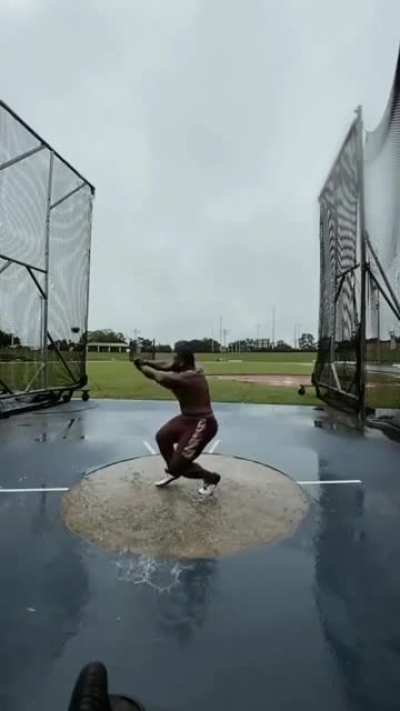 Have you ever seen someone throw something with that much torque?