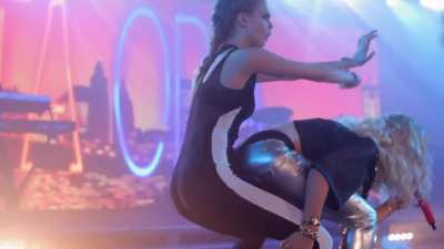 Cara and Rita Ora grinding
