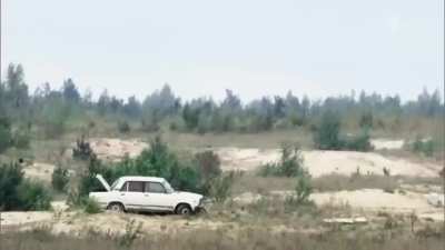 Russian steel supreme товарищ, even a lada can stop 155mm.