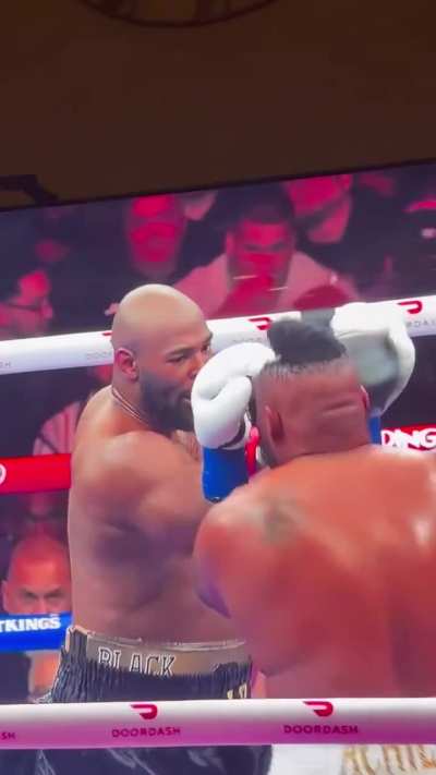 Got his whole hairline punched back on tv