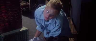 Ami Dolenz Knees a Guy in the Balls in Witchboard 2: The Devil&rsquo;s Doorway (1993)