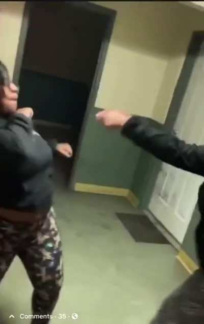 She got tased by her own taser