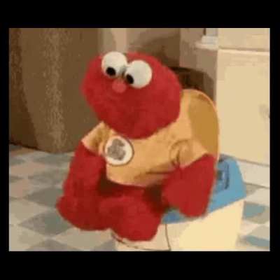 I edited Elmo dancing to true art.