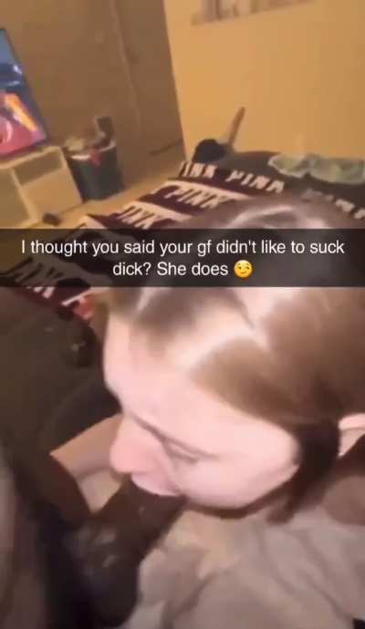 She couldn&rsquo;t resist sucking BBC