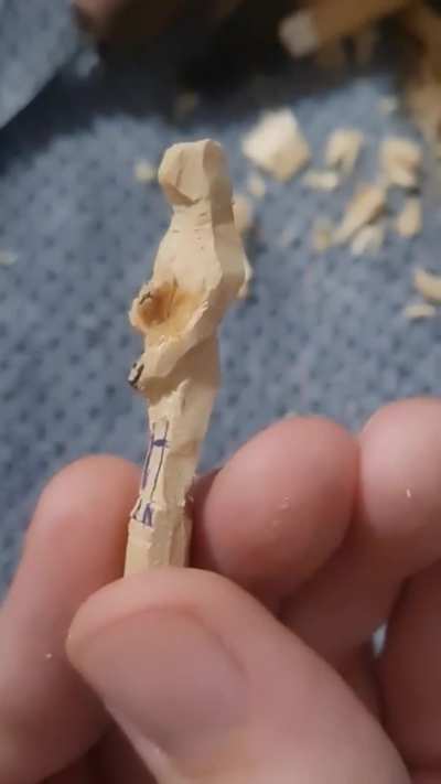 I carved one of my creatures.