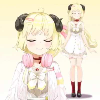 Watame&rsquo;s new outfit in Motion.