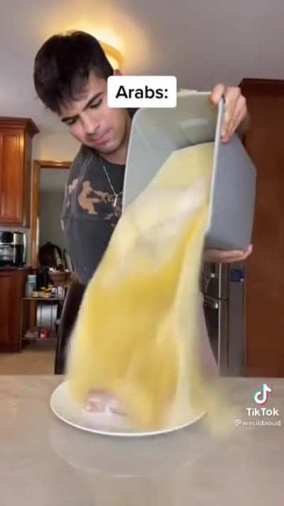 The amount of food he wastes. It's not only this video