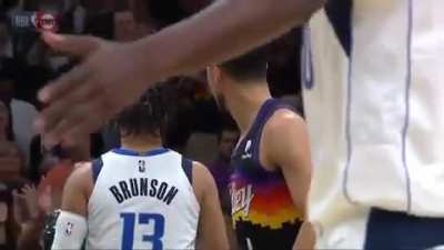 Devin Booker got a technical foul for calling Jalen Brunson &ldquo;f****** soft.&rdquo; 😂 You ain&rsquo;t goin up against Donovan Mitchell no more, Brunson!
