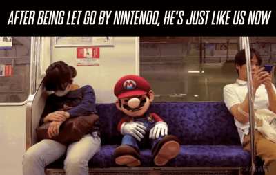 It's a meme Mario