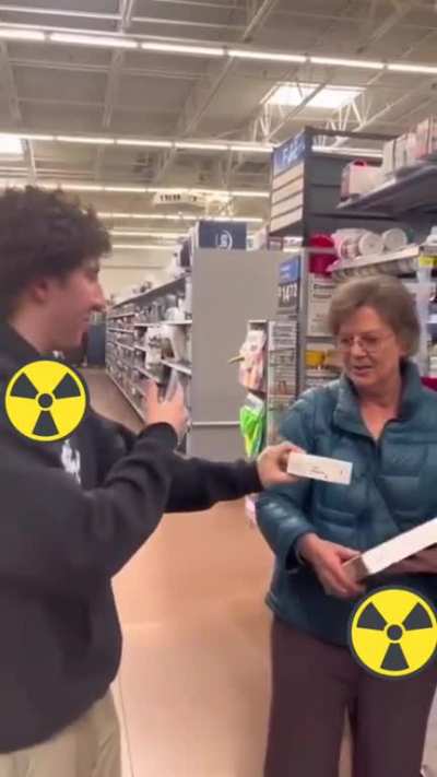 Kid "pranks" elderly woman in to shoplifting.
