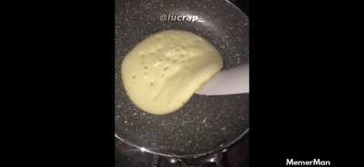 Thats one dark pancake