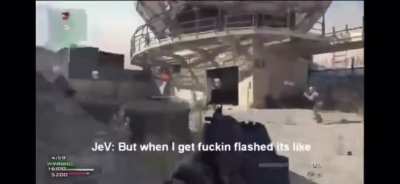 Someone does not like flashbangs