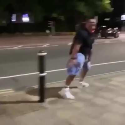 Hopping over bollards