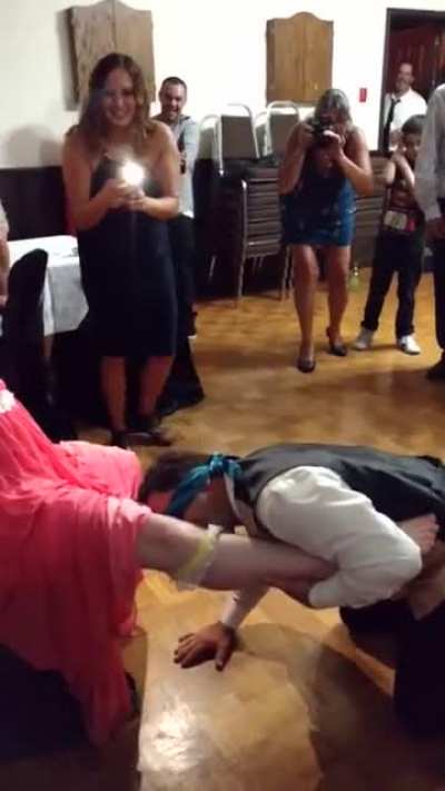 The ol&rsquo; switcharoo! Worked like a charm! Groom is even pulling leg hair out of his teeth! 🤣