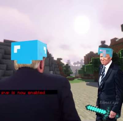 Trump and Biden Play Minecraft