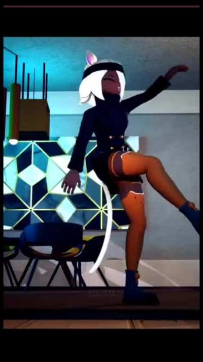Whisk dancing to some Cultured Music