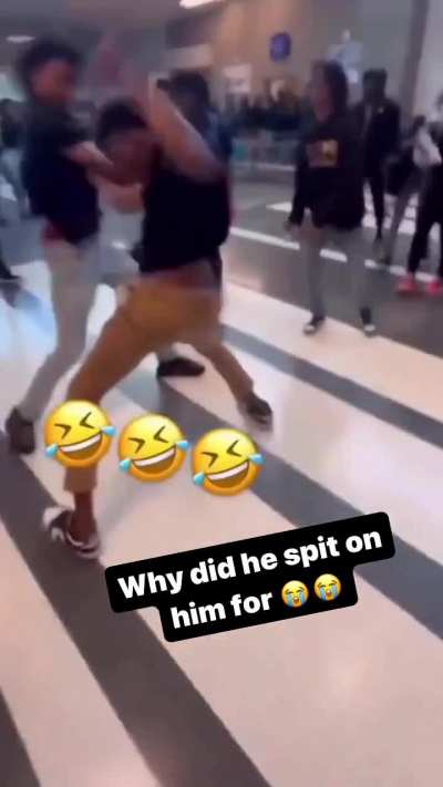 Spit attack