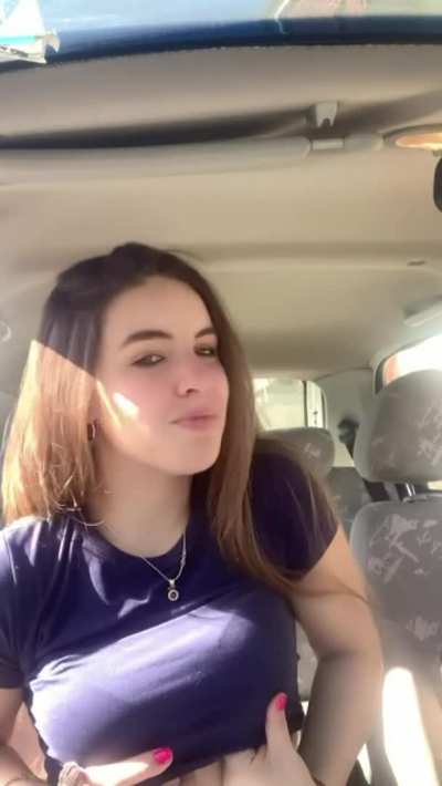 I got very horny in the car I just had to share it with you... I hope no one saw me