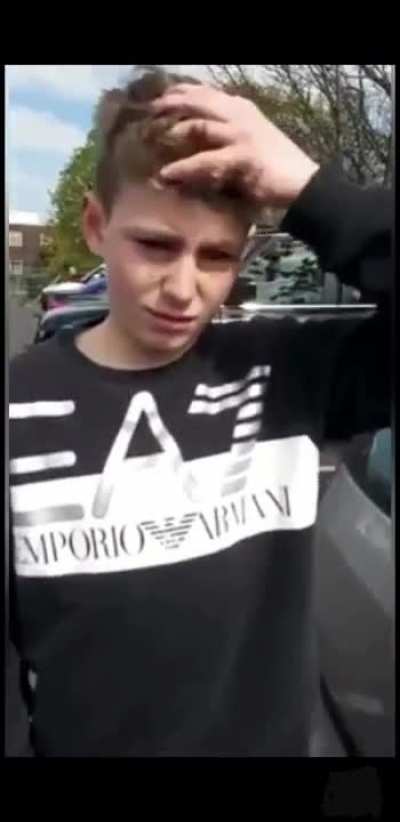 Little runt goes on a verbal abuse spree at retail workers, gets dragged back by his dad to publicly apologise.