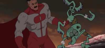 Aw hell nah squidward fighting Omni man