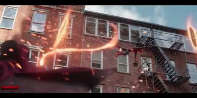 New Footage of Spider-Man and Doctor Strange from an alternative version of the Spider-Man: No Way Home Trailer.
