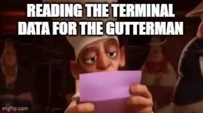 Gutterman be crazy