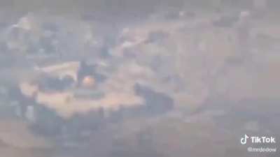 Jordanian plane passes over Palestine