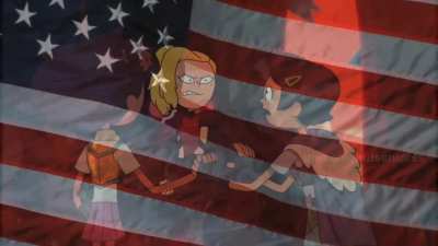 Marcy&rsquo;s confession but its vocoded to Star Spangled Banner
