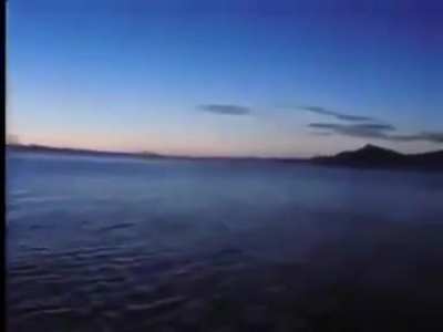 This video taken from a ship which clearly shows daylight (sunrise) on one side &amp;amp; dark night on the other side سبحان الله 𝐆𝐥𝐨𝐫𝐲 𝐛𝐞 𝐭𝐨 𝐀𝐥𝐥𝐚𝐡 𝐚𝐧𝐝 𝐩𝐫𝐚𝐢𝐬𝐞 𝐛𝐞 𝐭𝐨 𝐇𝐢𝐦.