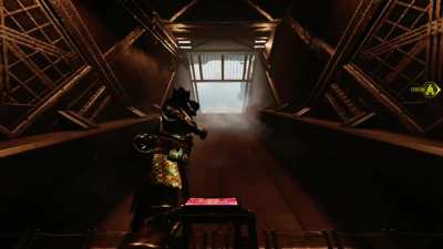 I did the firing range teaser in third person