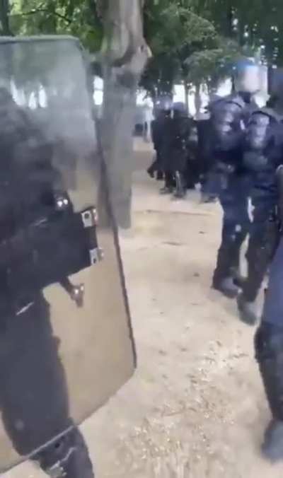Une infirmi&egrave;re de 50 ans, ayant travaill&eacute; pendant 3 mois entre 12 et 14 heures par jour, ayant &eacute;t&eacute; malade du COVID et asthmatique, se fait tra&icirc;ner par les cheveux par la police avant d'&ecirc;tre interpell&eacute;e. D'apr&egrave;s sa fille journaliste, elle manifestait pour 