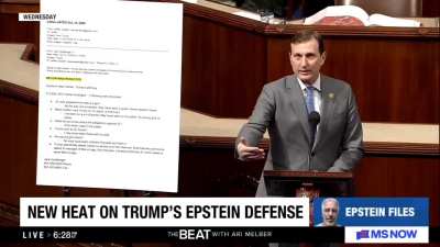 Rep. Dan Goldman: "Completely disputes everything Donald Trump has said about Jeffery Epstein."