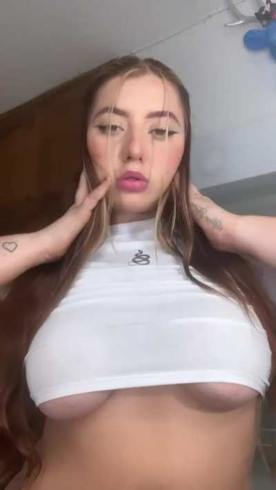 Suck on 'em while I ride your cock daddy