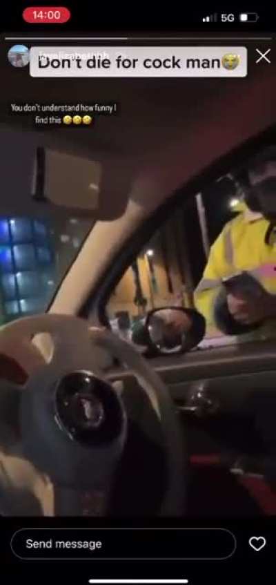 Girls drives off after hitting someone
