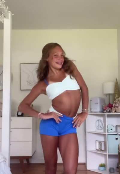 Showing off outfits.