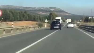 The truck tried