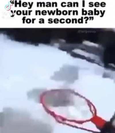 He went for the full dunk