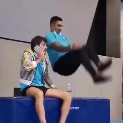 Right in the anus.