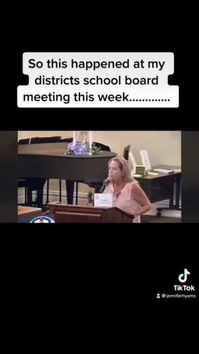 This happened in my school districts board meeting this week&hellip;I shouldn&rsquo;t be surprised