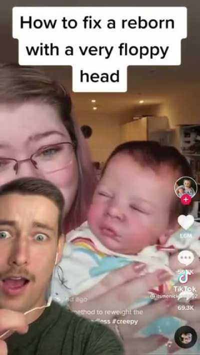 How to fix a reborn with a very floppy head